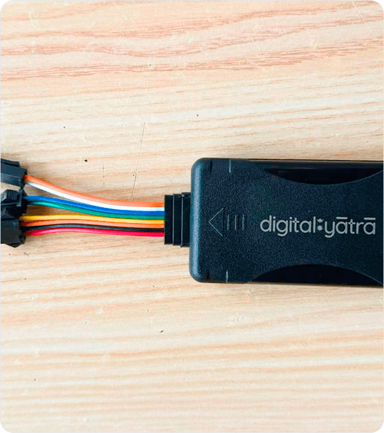 BSJ KG-21 digital yātrā GPS tracking hardware device with wiring